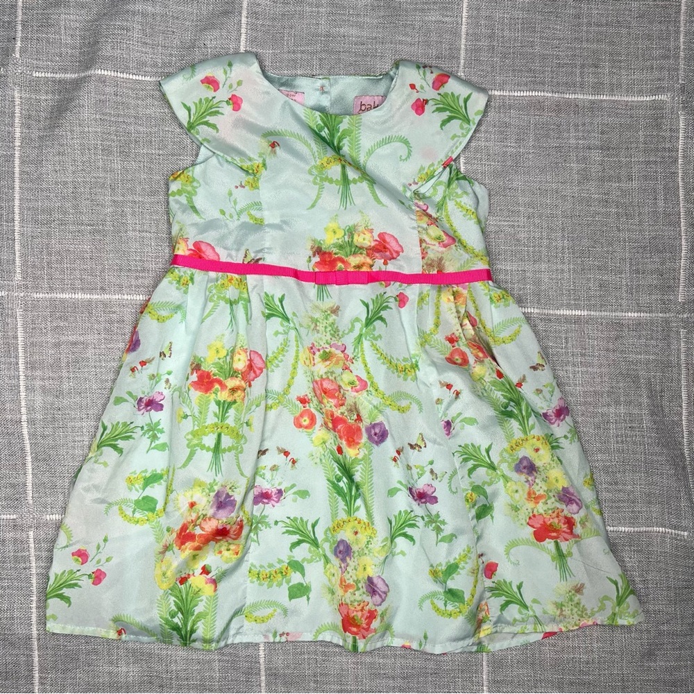Baker by Ted Baker Dress Floral Fit and Flare 18-24 Months Spring Easter Derby
